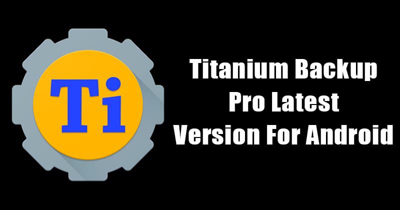 Titanium Backup pro Apk