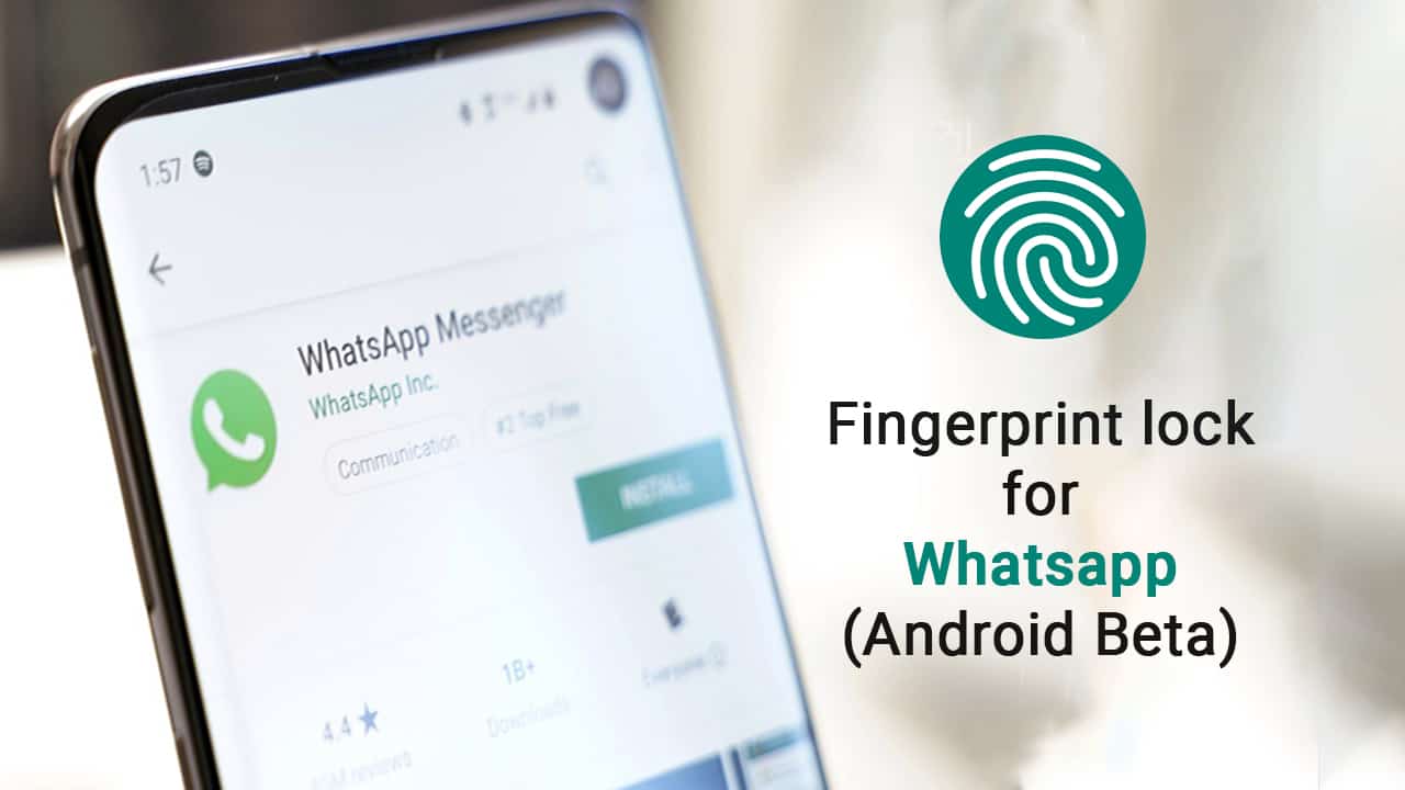 Whatsapp Fingerprint Lock